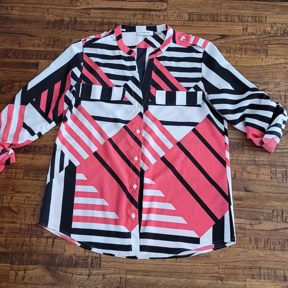 Calvin Klein Roll up Blouse